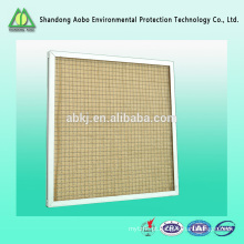 Filtro de ar de alta eficiência do painel da eficiência preliminar com meios de filtro do aramid